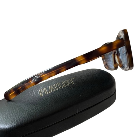 ?NEW w/tags Flatlist Eazy Brown Tortoise Blue Tint Eyewear | Atmos main image 4